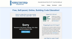 Desktop Screenshot of buildingcodecollege.com